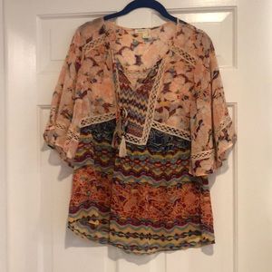 Multicolor floral blouse